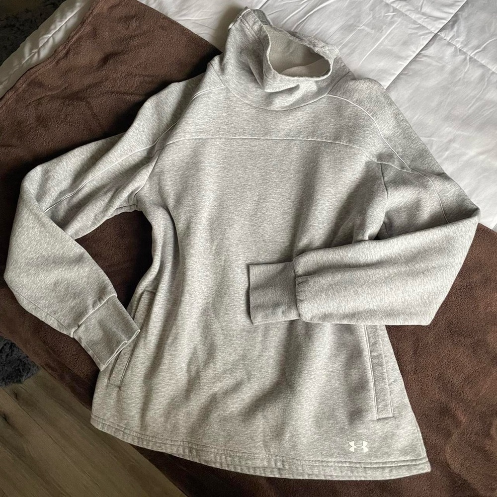 Under Armour grey turtleneck sweater